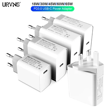 

URVNS PD 3.0 USB C Fast Charger 65W 87W Power Delivery Type C Adapter for MacBook iPad Pro iPhone Nintendo Switch USBC Laptop