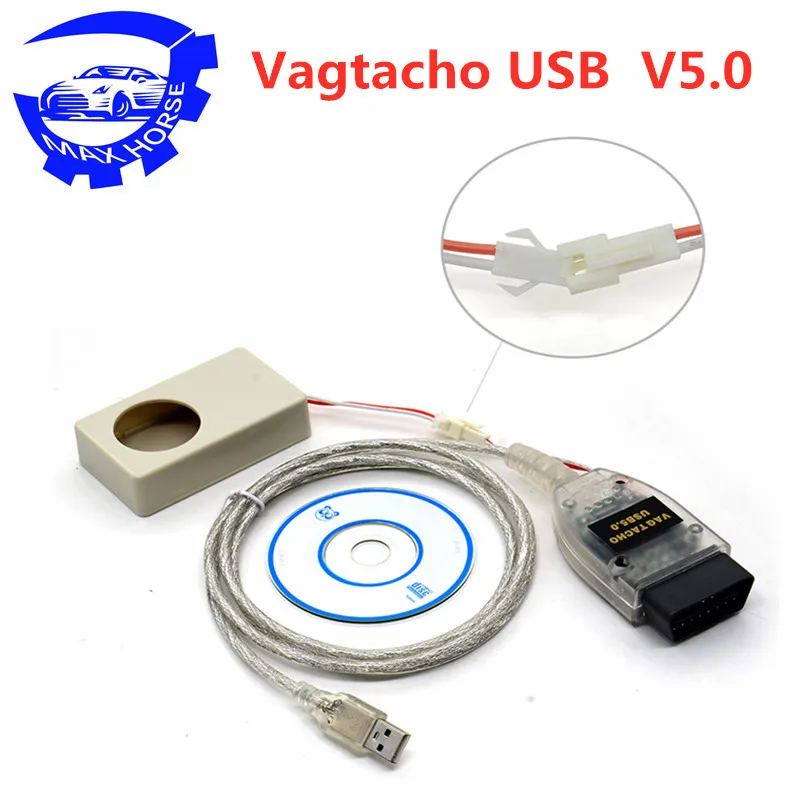 Vag tacho V5.0 с usb ключом для NEC MCU 24C32 или 24C64 ECU чип Тюнинг инструмент vag USB Версия 5 0 vagtacho