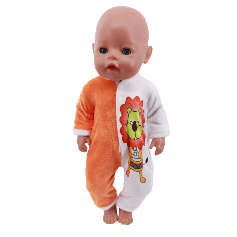 Doll Clothes Dress Skirt Cartoon Suit For 18 Inch American Girl 43Cm Baby Reborn Doll