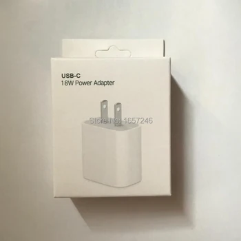 

Hot Empty White Retail Box for 18W PD USB Type C Charger Adapter For iPhone 11 Pro Xr Xs Fast Charging EU US Plug Travel Charger