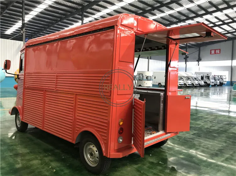 Цветной индивидуальный Винтажный Грузовик для еды Citroen HY Электрический мобильный автобус для хот-догов для приготовления пищи тележки для еды