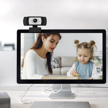 

Computer Teaching USB Recording Video Conferencing Built In Microphone 1080P Full HD Webcam Camera Online Work Noise Reduction