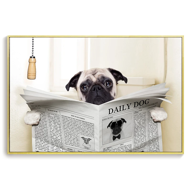 Dog-Reading-Newspaper-Toilet-Wall-Art-Canvas-Poster-Prints-Funny-Dog-Painting-Wall-Picture-Home-Bathroom (5)