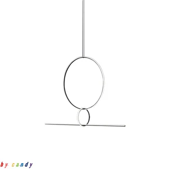 

Free Combination room lamp Living Room Cafe Restaurant Hotel Bedroom Droplight Minimalist Geometric Pattern Led Pendant Lights