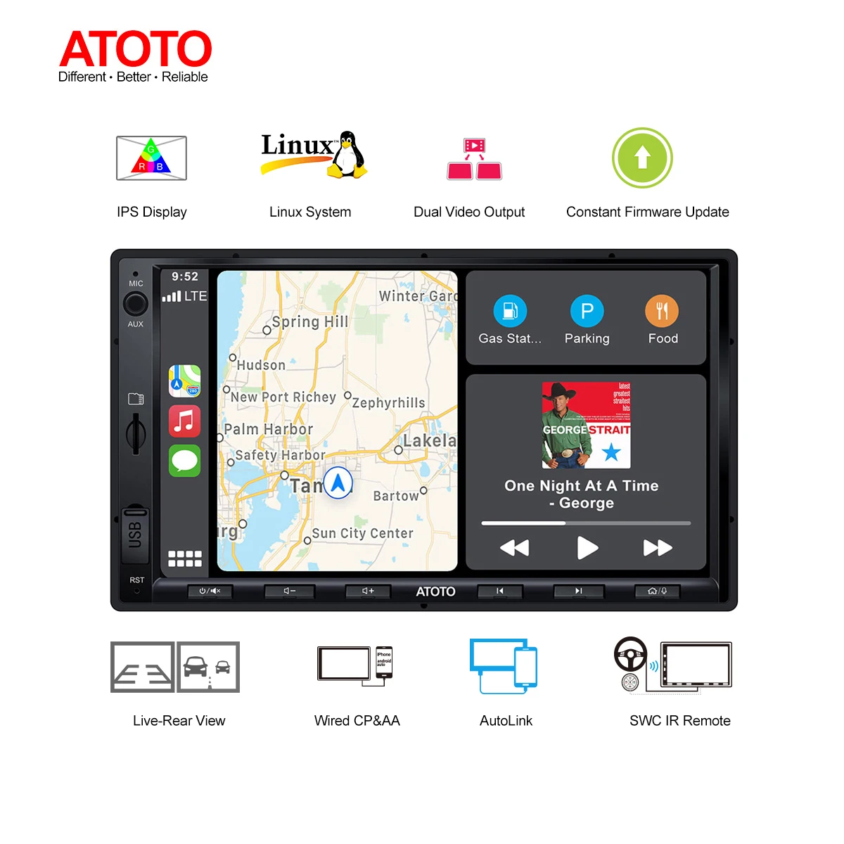 Atoto F7 Series 7” 2din Linux Car Radio 