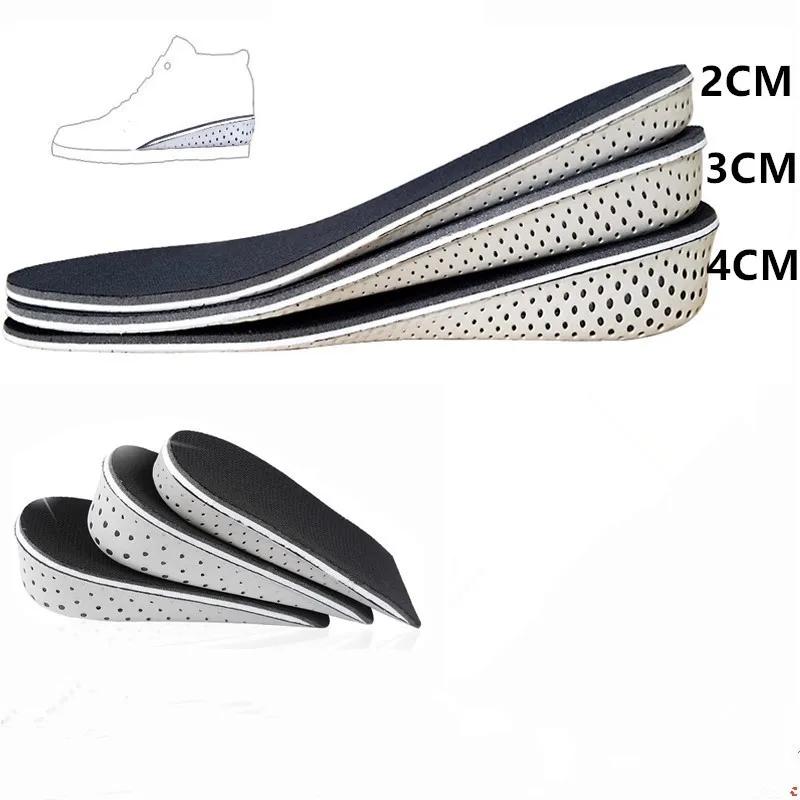 

1Pair Unisex Comfortable Height Increase Invisible Insole Memory Foam Insert Sports Men Shoes Pad Cushion Feet Shoes Up Pad2-4cm