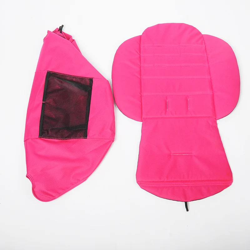 rose red Babyyoya, аксессуары для детских колясок, навес от солнца и подушка для сиденья, текстильный капюшон, матрас для детского трона yoya 175, коляски - Цвет: rose red