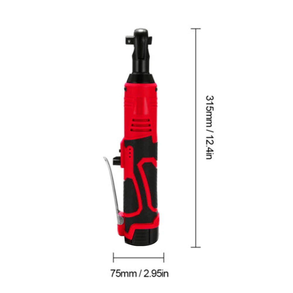 

2pcs/Set Cordless Electric Ratchet Wrench Kit LED Light 28v Charge 3/8inch 85Nm No Battery 500w Power Tools Set