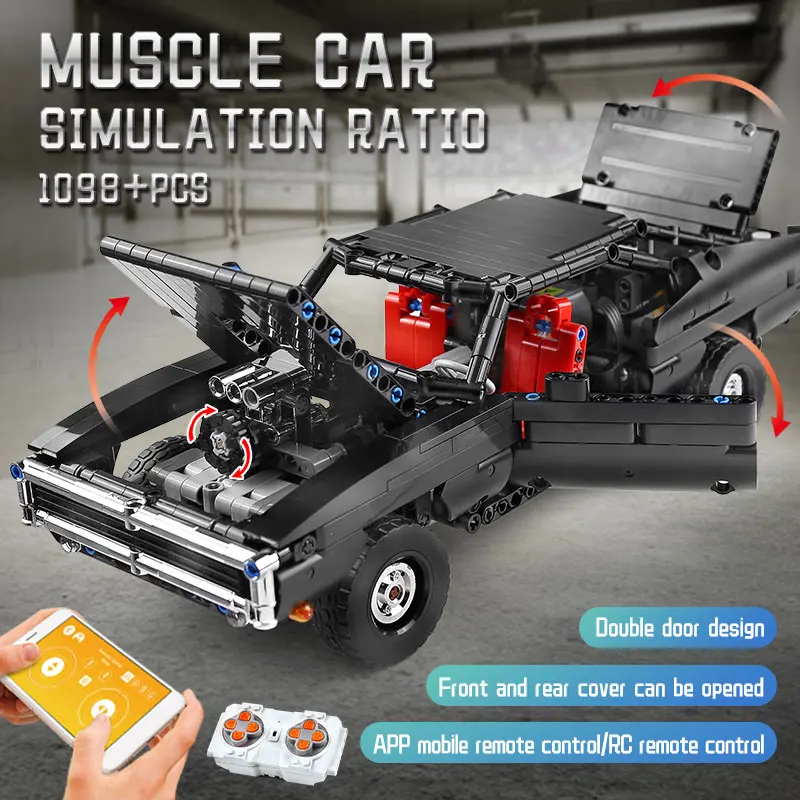 Моторизованный автомобиль с приложением MOULD KING Creator Technic 42111 максимальным