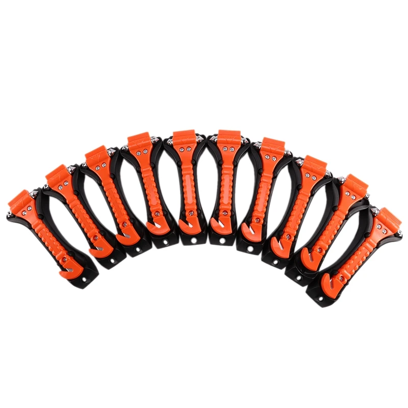 

Vehicle Safety Hammer 10Pcs Two-In-One Multi-Function Fire Hammer Portable Emergency Life-Saving Hammer Tool Glass Window Punch