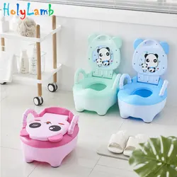 Animal bonito do bebê pote para recém nascidos crianças potty treinamento crianças assento potty mictório para almofada do berçário no toalete das crianças
