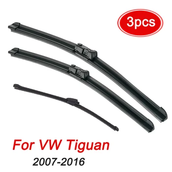 

MIDOON Wiper LHD RHD Front Rear Wiper Blades Set For VW Tiguan 2007-2016 Windshield Windscreen Front Rear Window 24"+21"+13"