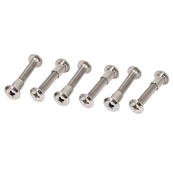 

New Furniture 6x35mm Cross Countersunk Screw Bolts Barrel Nuts 10sets