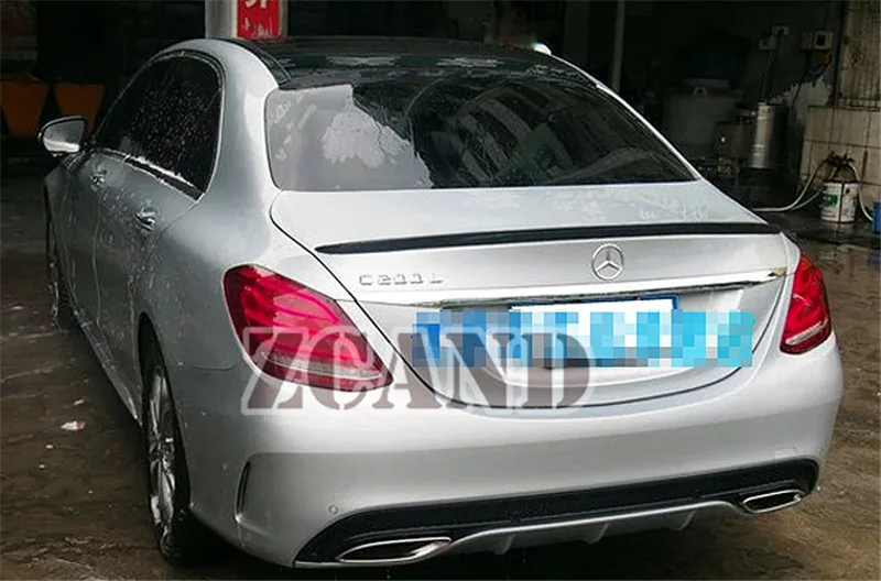 Настоящий спойлер багажника из углеродного волокна для Mercedes Benz W205 c-класс C200 C260 C300 C400 2014UP