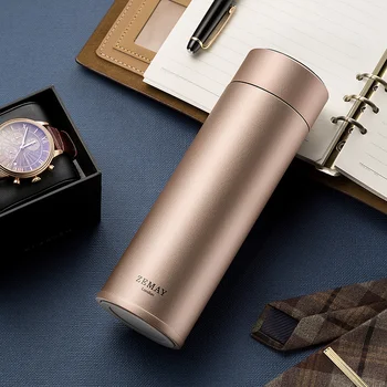 

Intelligent Business Insulation Cup Male Stainless Steel Bottle Thermos Hot Cold Thermos Hot Coffee Travel Straight Cup HH50BW