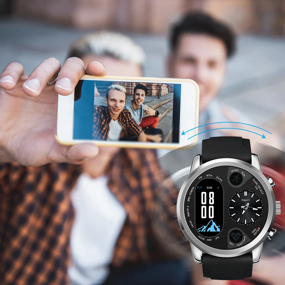 US $32.99 LEMFO T3 PRO Smart Watch Men Blood Pressure Heart Rate Dual Time Bluetooth Activity Tracker Sport Smartwatch for IOS Android