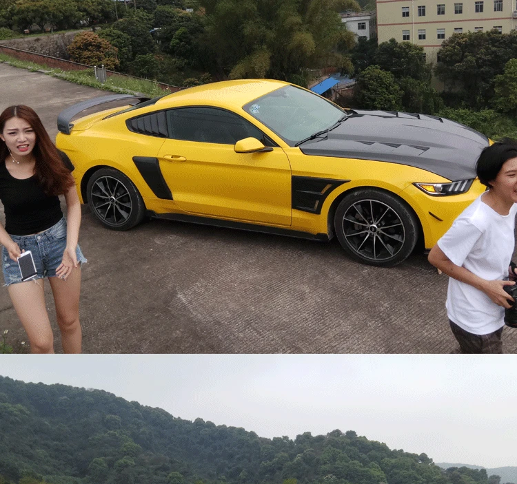 Подходит для Ford Mustang Модифицированная декорация для тарелки tuyere до и после модификации углеродного волокна
