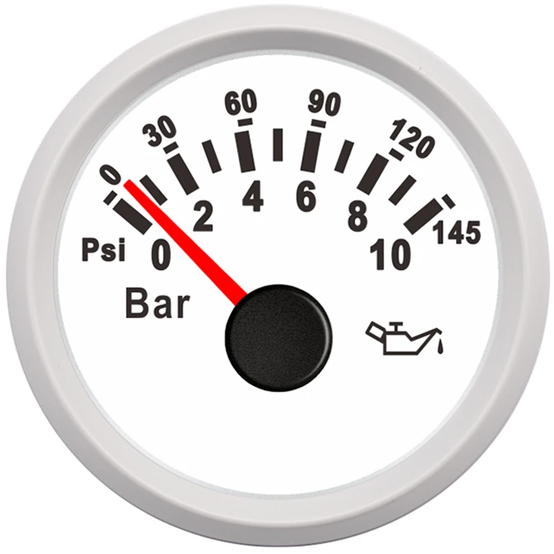 Измеритель давления масла на 10 бар 145psi для автомобиля мотоцикла лодки грузовика