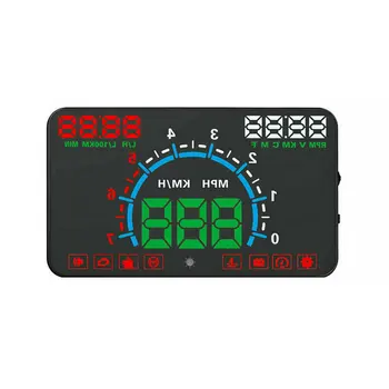 

High Definition display Car HUD Head Up Display OBD II Auto Gauge Dash Screen Speeding Warning modified projector