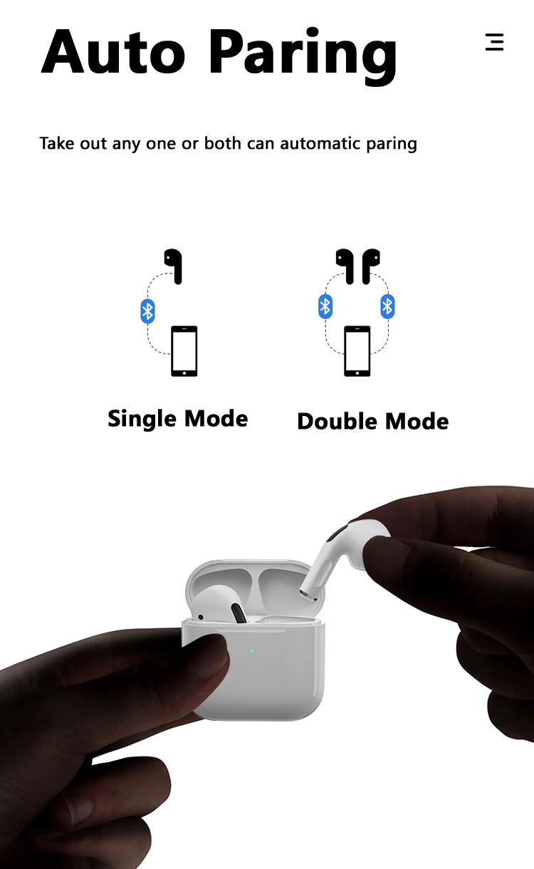 DAQIN Earphones Air Pro4 Wireless Bluetooth Earbuds TWS Wireless Headset With Wireless Charging Waterproof IPX5  Open Auto Pair
