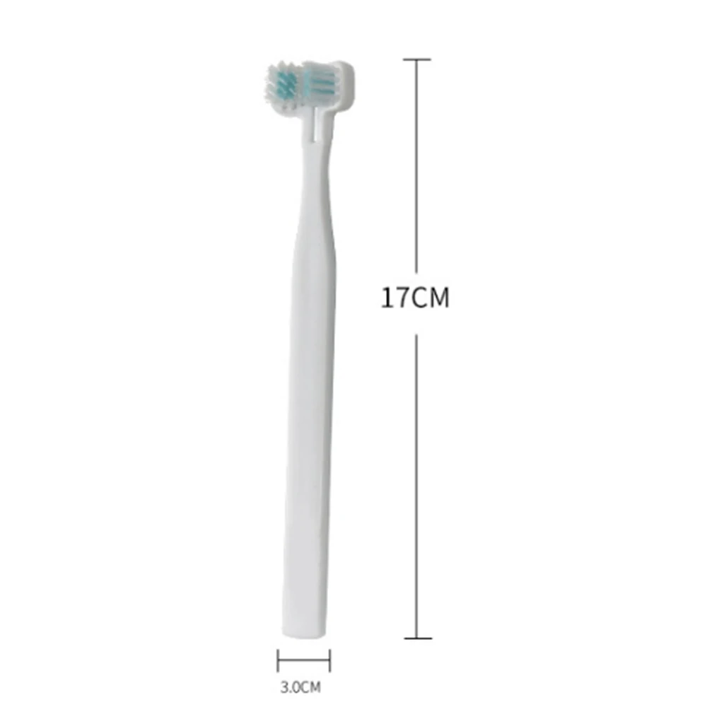 New 5pcs Dog Toothbrush Double Heads Teeth Brushing Cleaner Pet Breath Freshener Oral Care for Cats Pet Cleaning Products