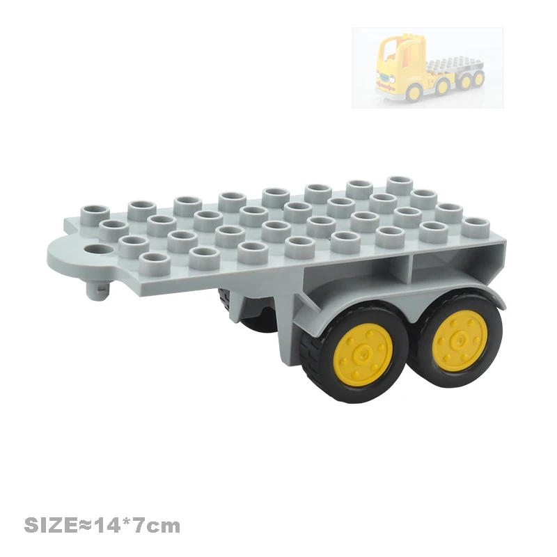 Car Model Children Assemble Toys Big Building Blocks City Traffic Parts Vehicle Trailer Chassis Boat Motorcycle Compatible Brick 6