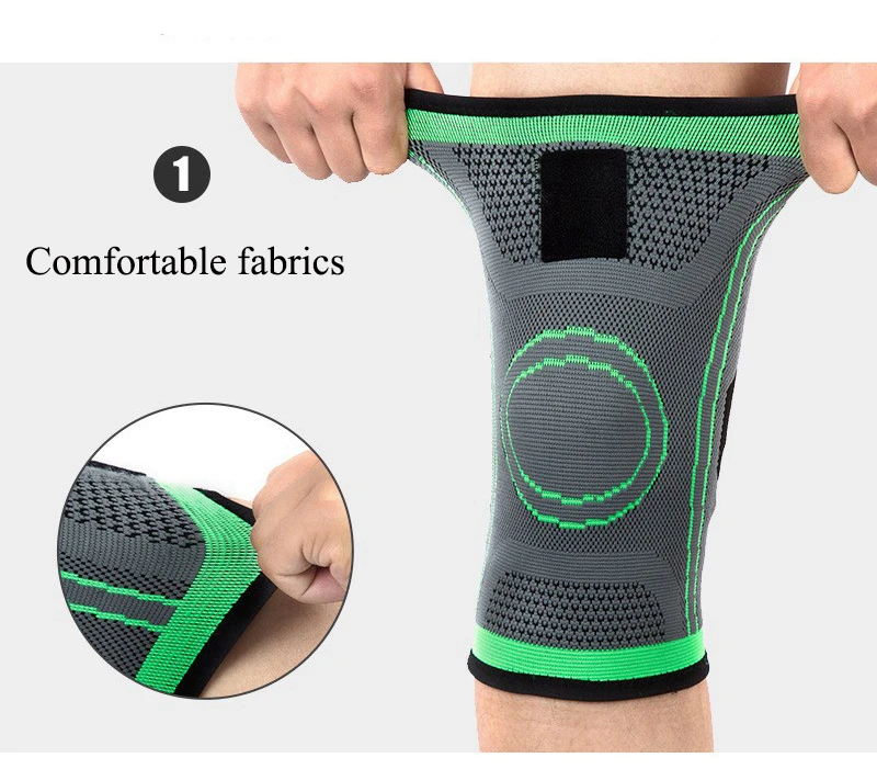 Kneepad Support Professional Protector Sports Knee Pads Breathable Bandage Knee Brace Basketball Tennis Cycling (50)