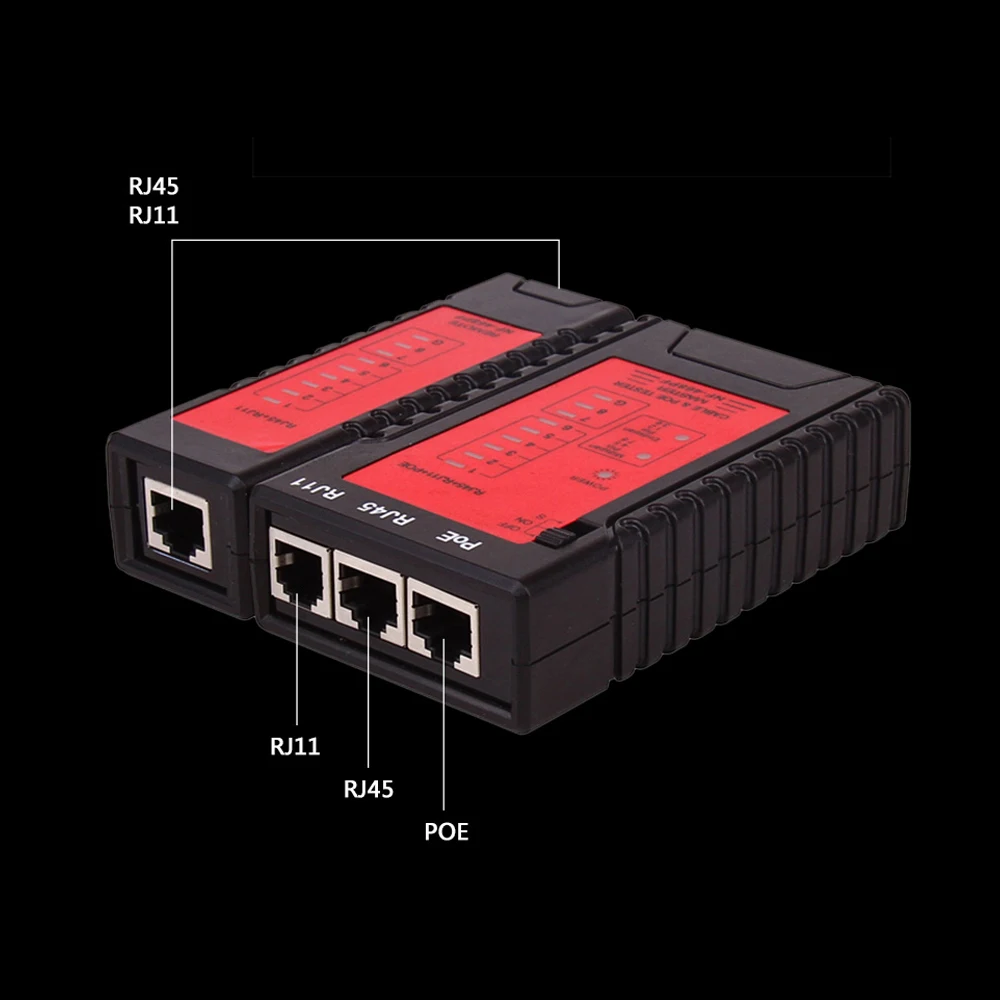 NF-468PT тестер сетевого кабеля RJ45 RJ11 тестер PoE для кабель Ethernet LAN стационарный телефон проводное тестирование инструмент