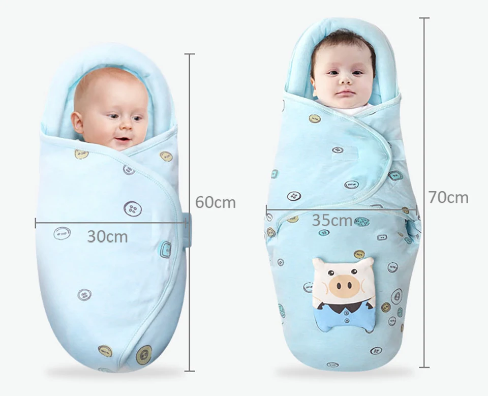 Anti-Startle Baby Sleeping Bag, recém-nascido Head Shaping,