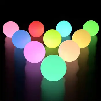 LED Luminous piłka dmuchana światła zmiana koloru RGB basen wodoodporny wystrój światła wody Float światła nocna impreza światła tanie i dobre opinie oobest Projektor KEYBOARD CN (pochodzenie) Lampki nocne Fluorescencyjna Touch 110 v W nagłych wypadkach 0-5 w
