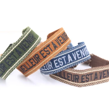 

Handmade Braided Bracelet Women Girl Adjustable Letter Friendship Bracelets Vintage Embroidery Tassel Bracelet Jewelry Gift
