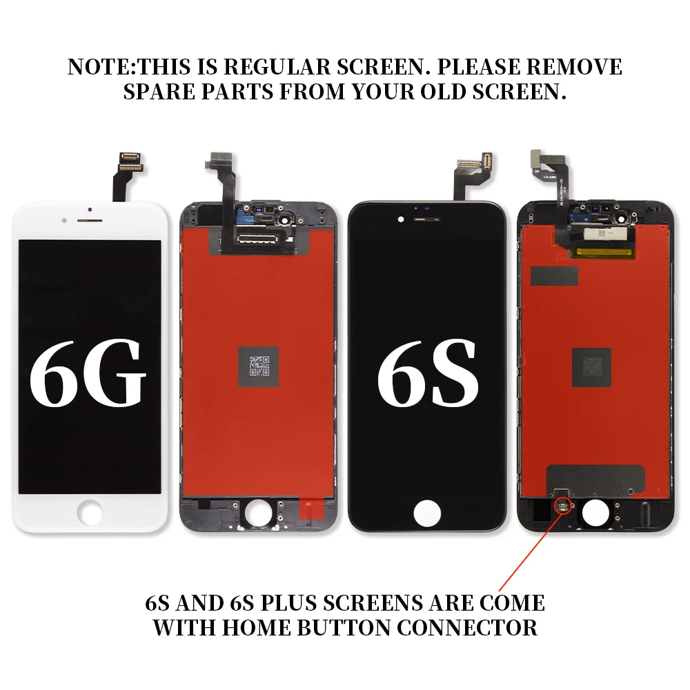 Pantalla ЖК-дисплей Замена для iPhone 6 6s 6plus 3D сенсорный экран Celular дигитайзер сборка экран для Apple iPhone 5S se
