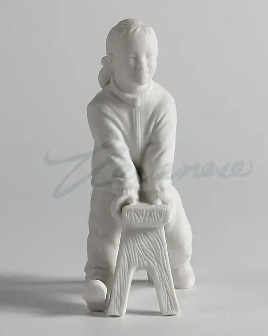 aFurnishing ceramic frosted reduction burn children sit on the bench birthday gift craft decorations limited time special offer | Дом и сад