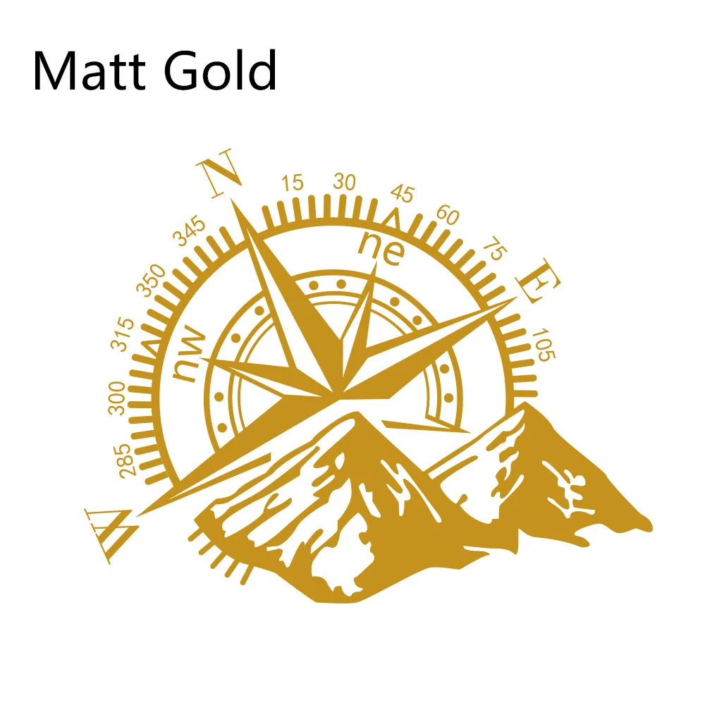 Matt Gold Боковые наклейки для автомобильной двери, виниловая пленка, авто украшение, наклейка для водонепроницаемого внедорожника, Ford Chevy, Стайлинг, автомобильные тюнинговые аксессуары - Название цвета: Matt Gold
