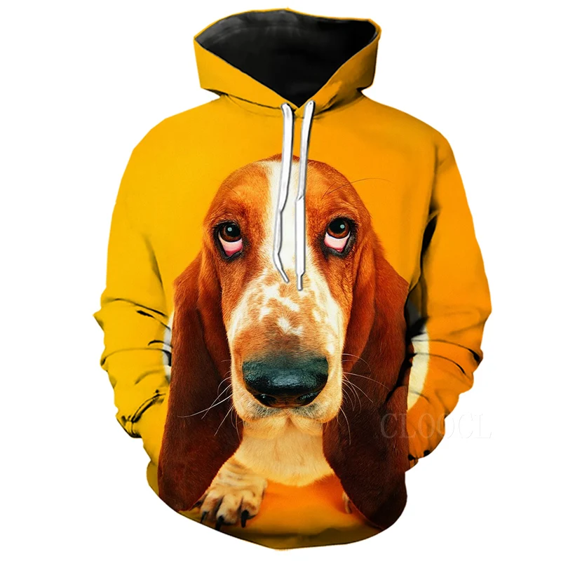 Hoodie 2 Модные толстовки для женщин, мужская толстовка с карманом, Бассет-хаунд, собака, 3D принт, милый животный свитер для щенка, Крутая толстовка с капюшоном в стиле хип-хоп - Цвет: Hoodie 2