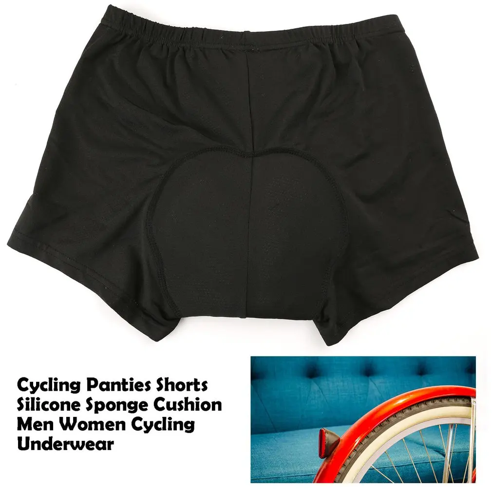 Велосипедные трусы шорты толстая силиконовая губчатая подушка для мужчин и