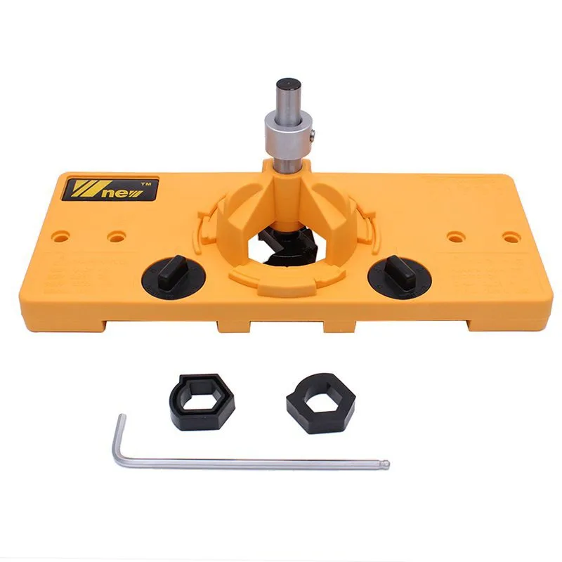 35mm Hinge Hole Saw Jig Drill Guide Locator Hole Opener Door Cabinets DIY Tool For Carpentry