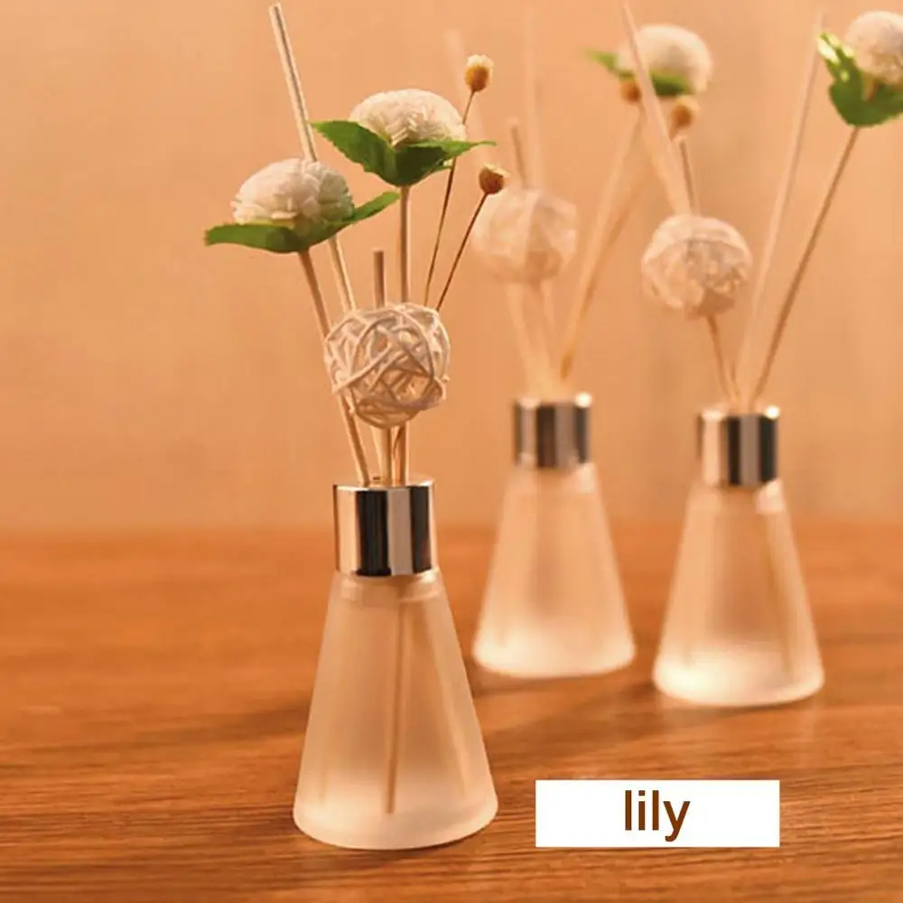 34 No-fire Rattan Aromatherapy Lavender Rose Sea Lily Lemon Diffusers Household Bathroom Rattan Glass Bottle - Аромат: Lily