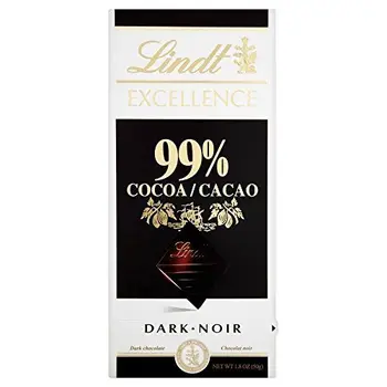 

Lindt Excellence Dark Chocolate - 99% Cocoa (50g) - Pack of 2