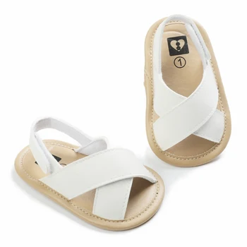 

Baby Boys Girl Sandals Elegant Sweet Cross Hollow Out Soft Sole Summer Beach Shoes Cute First Walkers