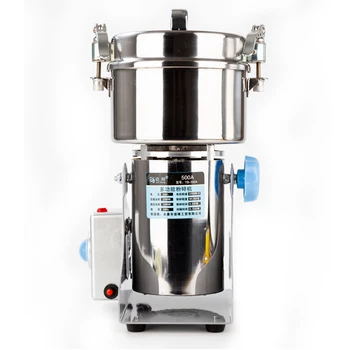 

500G 2200W Mini Kitchen Salt Pepper Conical Swing Type Grains Stainless Steel Burr Grinder High Speed 220V