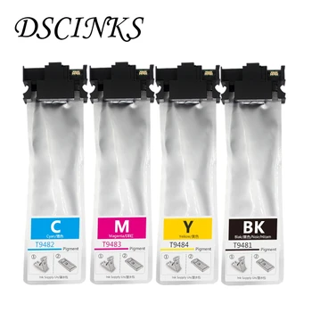 

T9481 - T9484 Ink bag with pigment ink and chip For Epson WorkForce Pro WF-C5290 C5790 WF-C5210 C5710 printer ink pack