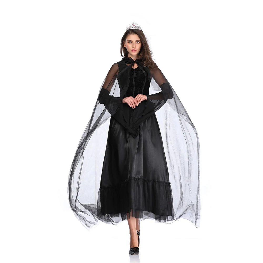 Костюм вампира, Женский костюм на Хэллоуин для девочки, Свадебный костюм призрака, цветок невесты, Женский костюм ведьмы, кукла вуду, Disfraz, нарядное платье