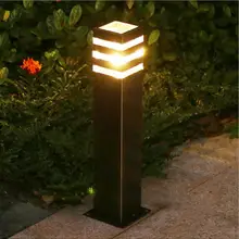 Светодиодный газон Боллард свет для ландшафтного сада двора квадратный наружный светильник 60 см светодиодный Дорога тропинка декоративная лампа для освещения газона
