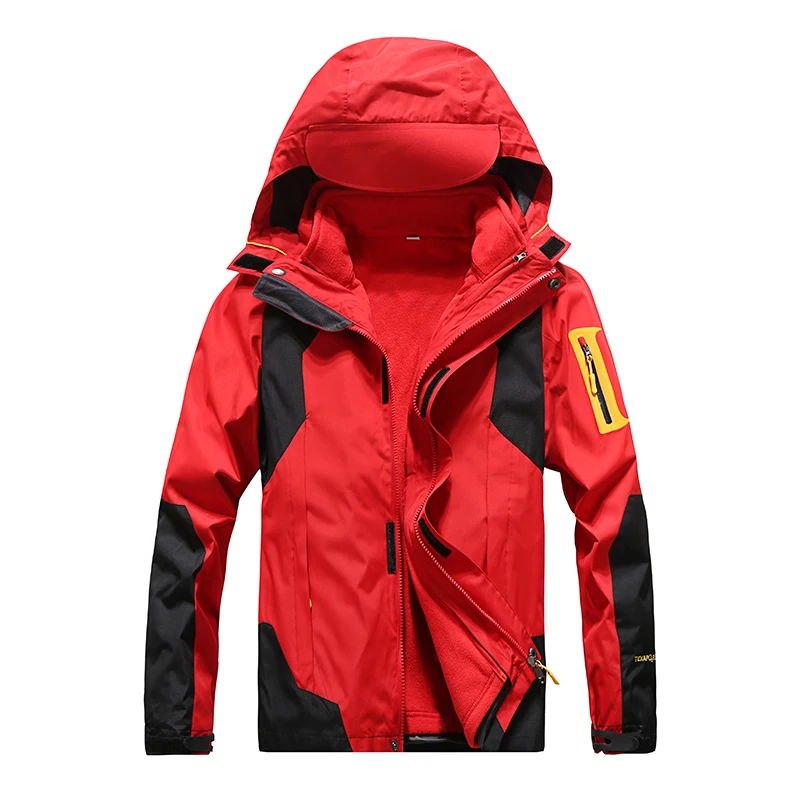 

Waterproof Hiking Jacket Women Winter Three-in-one Mountaineering Warm Coat Outdoor Windproof Sport Fleece Softshell Ski Sui