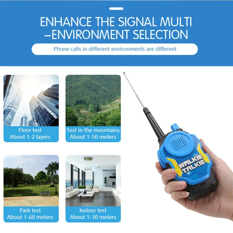 2Pcs/Set Child Toys Walkie Talkies Parenting Game Mobile Phone Telephone Talking Toys For Kids Gift Outdoor Game Toy 3