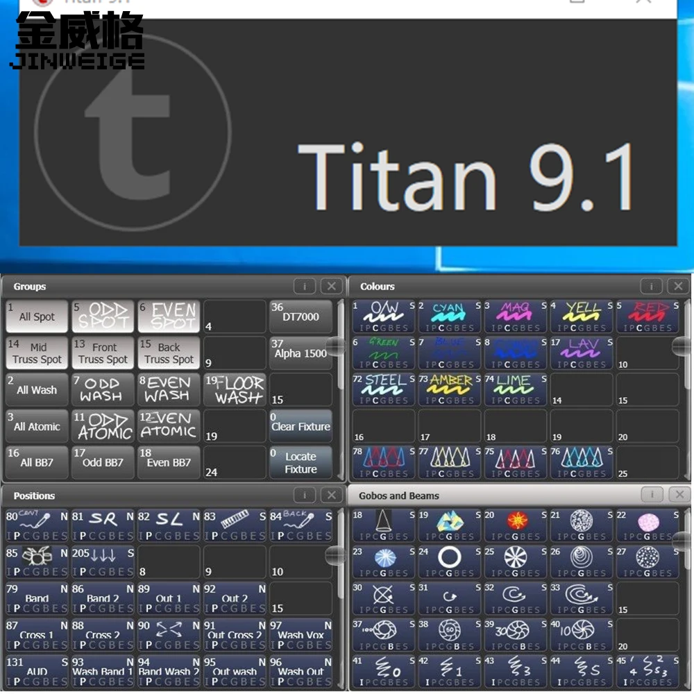 

Cheap Price Dmx Controller Titan One 9.1 Touch Tiger Touch Screen Stage Light Console Software