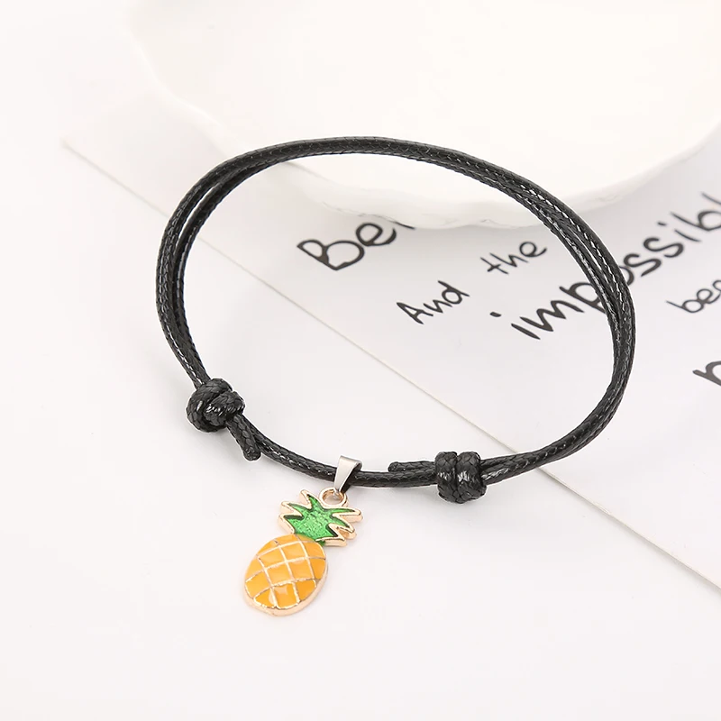 NO-melon Stainless Steel Leather Femme Bracelet