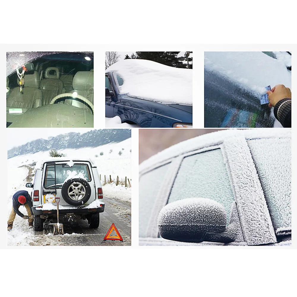 Автомобильная лопата для уборки снега портативный инструмент для очистки лопатка для льда автомобиль лобовое стекло снег оконный скребок высокого качества инструменты для автомобиля JU27