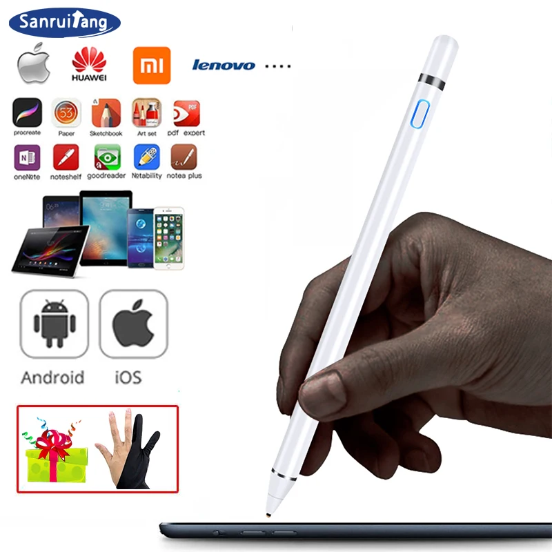 Стилус для Apple Pencil 2 стилус iPad Pro 11 12 9 2020 7 2018 Air 3 10 2019 Mini 5 Samsung Huawei Tablet мобильный